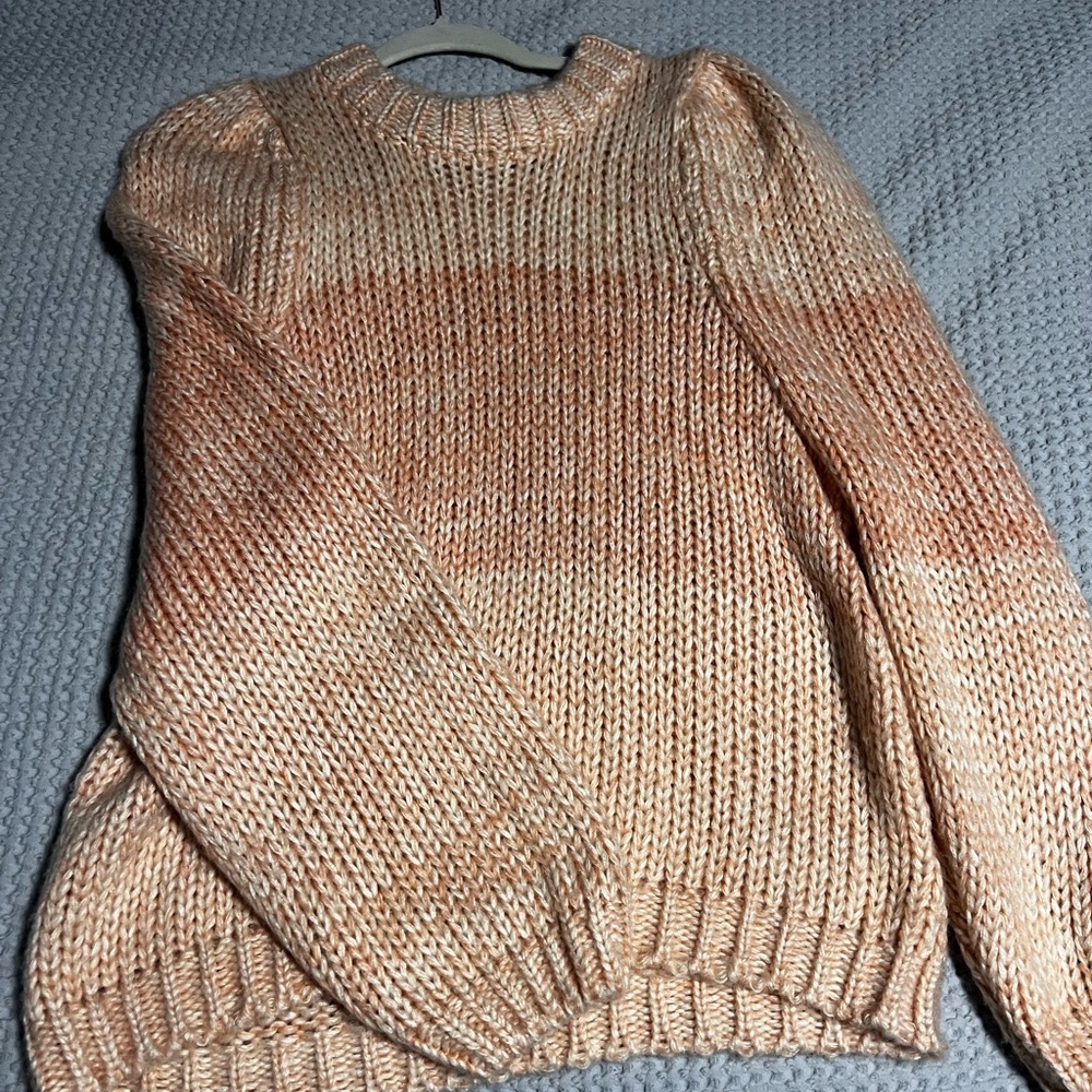 Lumiere Apricot Knit Sweater